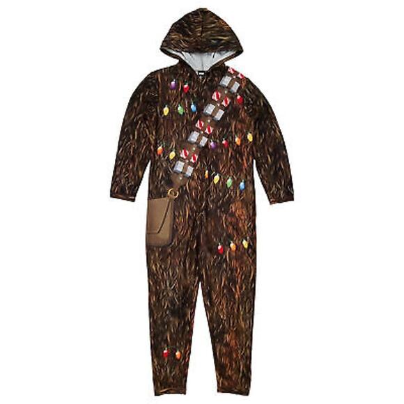 Star Wars NWT Chewbacca with Lights Men's Union Suit, Size Large - Picture 1 of 5